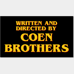 Written and Directed by Coen Brothers Posters and Art